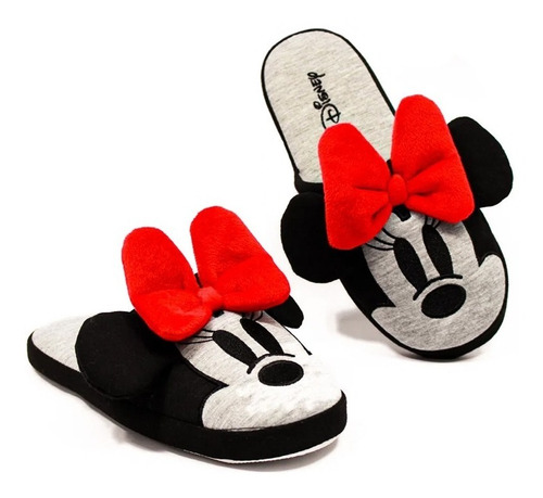 Chinelo Pantufa Minnie Mouse Lacinho | Disney | Unissex