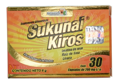 Imagen 5 de 5 de Sukunai Kiros (30 Caps) Naturacastle