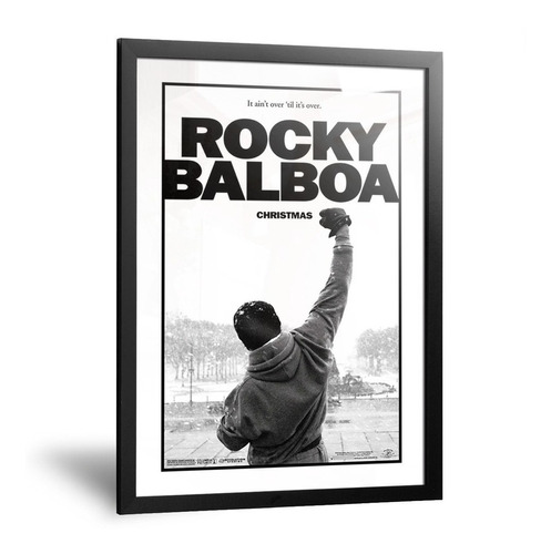 Cuadro Película Rocky Balboa Puño Boxeo Enmarcado 20x30cm