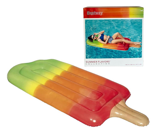 Colchoneta Inflable Flotador Palito Helado Pileta Agua 