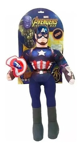 Muñeco Capitan America  Soft 60 Cm Avengers Juguete