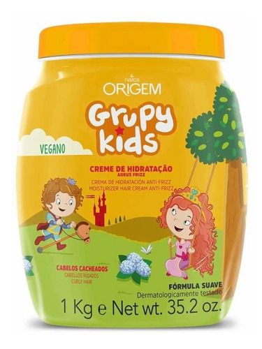 Grupy Kids Adeus Frizz Vegano Creme Capilar 1kg