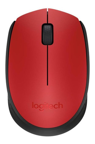 Mouse Sem Fio Vermelho Logitech