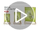 Soporte De Señal Acrílico 8.5x11 De Doble Cara, Soporte De V
