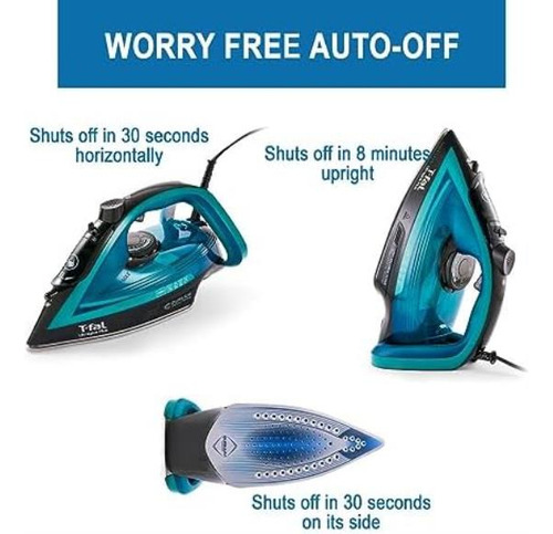 T-fal Plancha De Vapor Ultraglide Para Ropa Suela Durilium,