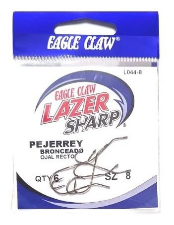Anzuelo Eagle Claw L044-8 (6 Unidades) Ideal Pejerrey 