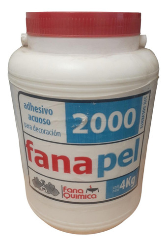 Adhesivo Fanapel Adhesivo Acuoso Decoraciones Int / Ext 4kg