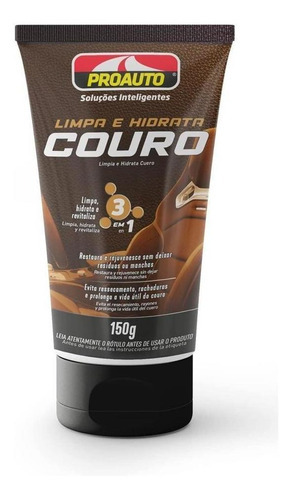 Limpa E Hidrata Couro Proauto 3 Em 1 150g