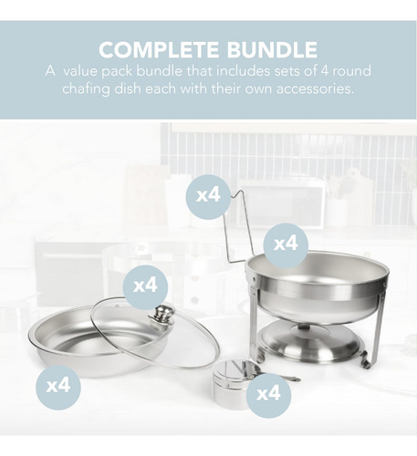 Juego De Platos Para Buffet De Rozaduras Alpha Living Comple
