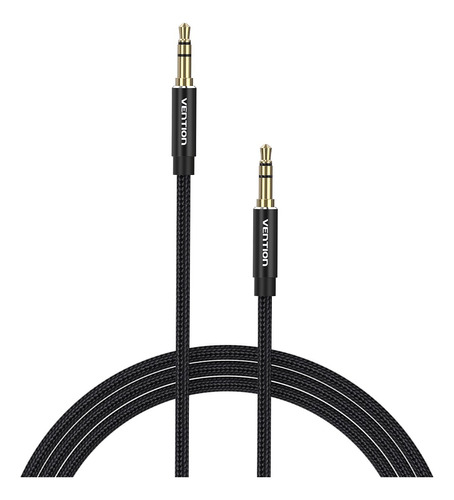 Cable De Audio Auxiliar 3.5mm Vention Nylon Negro 5m