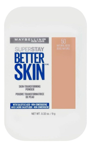 Pó Compacto Maybelline Better Skin 50 Natural Bege Importado