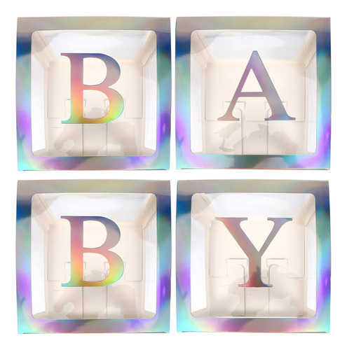 Baby Shower Boxes Con Forma De Globo Transparente Con Forma