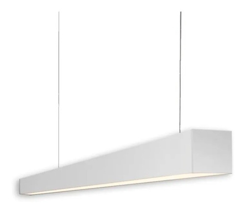 Colgante Lineal Blanco 19w L85cm Luz Calida Tasso Lucciola 