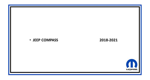 Par Loderas Guardafango Traseras Compass 2018-2021 Mopar