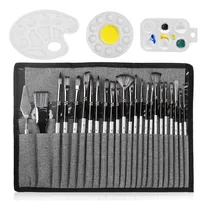 Comprar Kit Pinceles Para Pintura Profesional Acuarelas Dibujo Arte