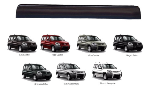 Moldura Porton Tras Peugeot Partner Patagonica Gris Aluminio