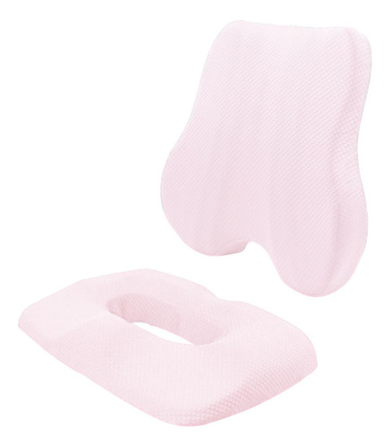 Cojín De Espalda Y Asiento, Cojín De Cóccx Lumbar Y Rosa