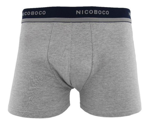 Cueca Nicoboco Boxer Cotton Cinza - Original