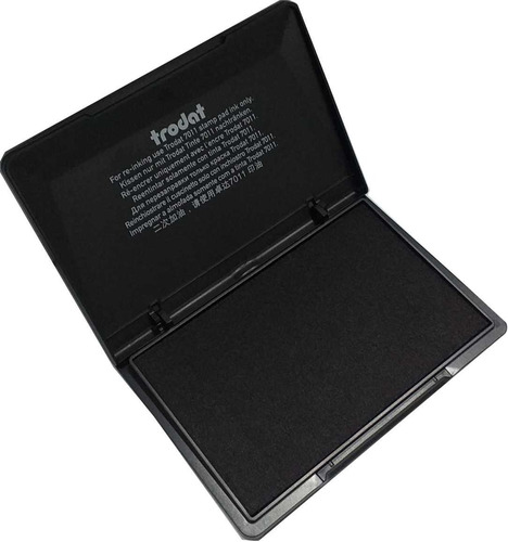 Cojín negro para sello de calidad Trodat, 11 x 7 cm