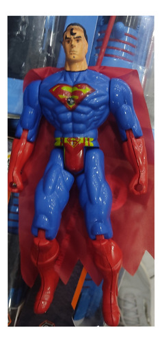 Superman Muñeco Avengers Con Luz De 15cm. Nuevo