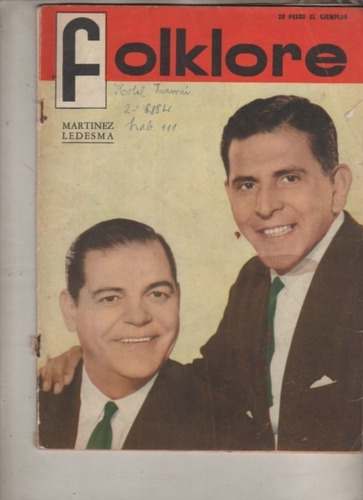 Revista Folklore * Martinez - Ledezma - Nº 37 Año 1963