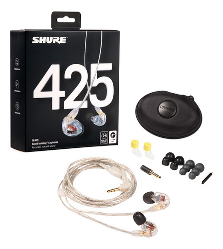 Fone De Ouvido Shure Se425-cl In-ear Com Fio