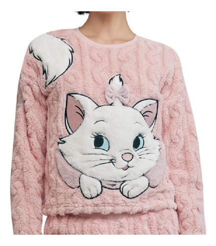 Pijama Completa Afelpada Invierno Mujer Disney Marie 1152131