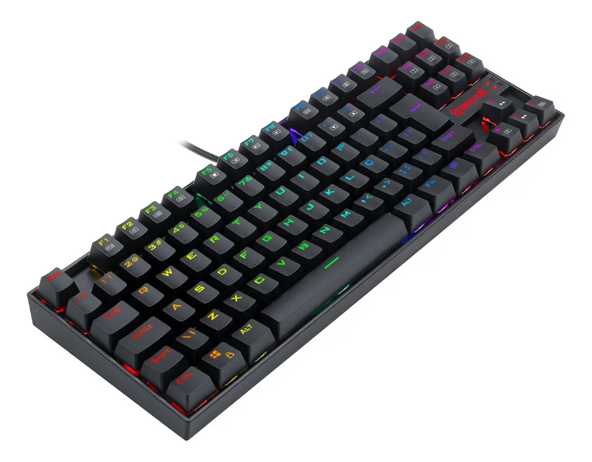 Teclado Gamer Redragon Kumara RGB Preto