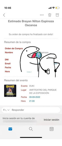 Entrada Para Duki Zona A