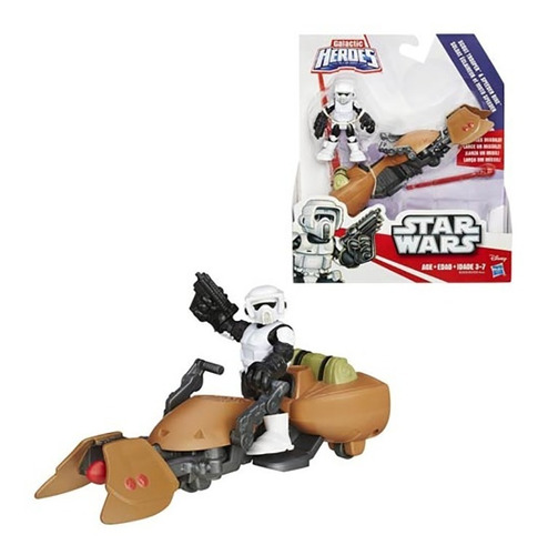 Star Wars Galactic Heroes  Scout Trooper Speeder Figura Pack