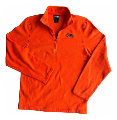 Buzo Saco Hoodie North Face M197 Talla S Hombre Naranja