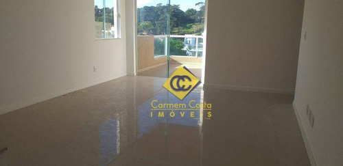 Maravilhosa Cobertura Com 2 Dormitórios À Venda, 109 M² Por R$ 630.000 - Extensão Do Bosque - Rio Das Ostras/rj - Co0012