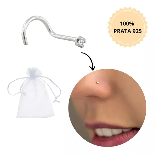 Piercing nariz ponto de luz - Comprar em Brilho Pratas