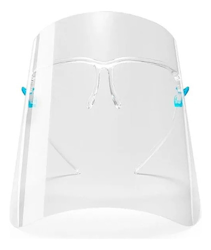 Pack 10 Escudo Protector Facial Medico Con Gafas Lente Mica.