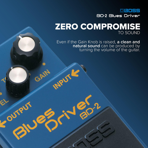 Pedal De Efeitos De Guitarra Boss Bd-2 Blues Driver Com Ampl