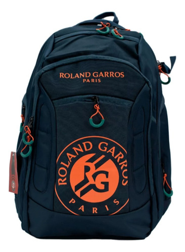 Mochila Roland Garros Original Reforzada Acolchada Rgmo11