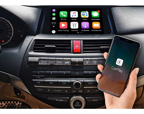 Multimídia Android Honda Accord G8 2008-2013 4+64gb 9p Cor Padrão
