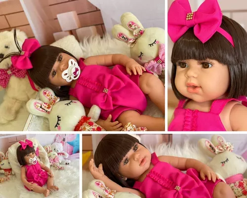 Bebe Reborn Boneca Pode Dar Banho Brinquedo Menina Realista