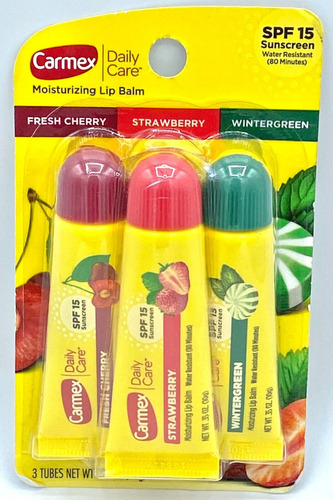 Carmex Lip Balm Tripack