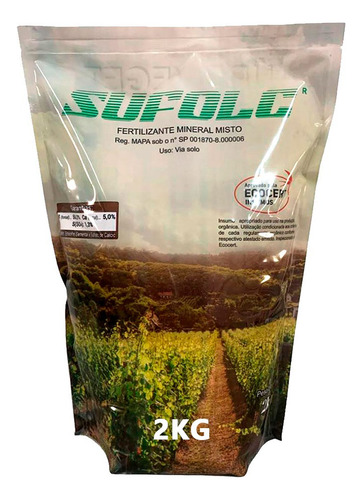 Calda Sulfocálcica Pronta - Sufolc Orgânico (sulfocal) - 2kg