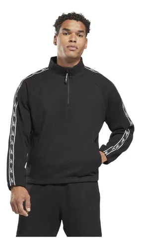 SUDADERA CAPUCHA REEBOK MUJER, VECTO NEGRA