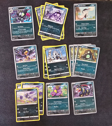 Cartas Pokémon Deck Oscuro + Dados Y Códigos Pokémon Tcg Inglés (Usado)