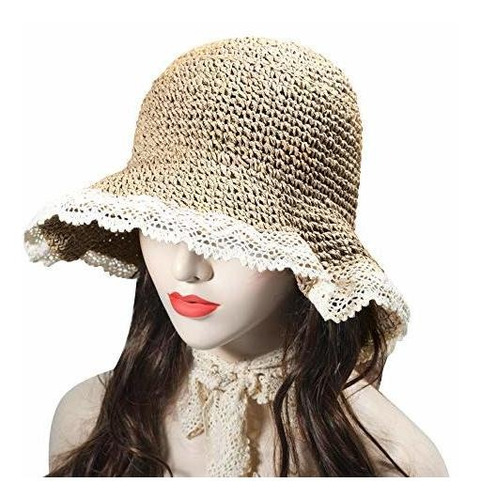 Sombrero Para El Sol De Ala Ancha Para Mujer Sombrero De Paj 