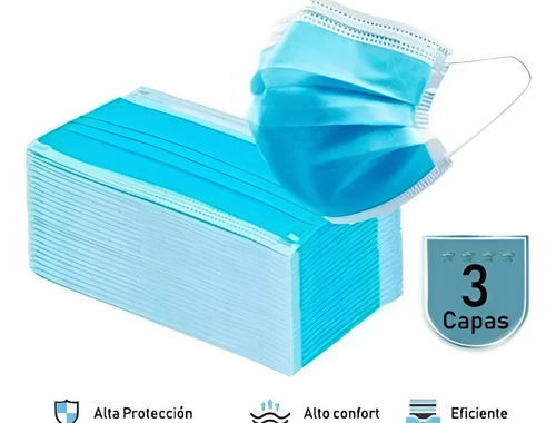 Cubre Boca Mascarilla Desechable 50 Unidades