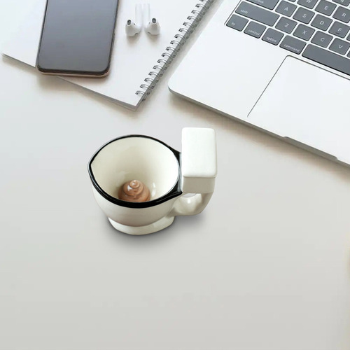 Taza De Inodoro O Divertida Taza De Porcelana Con Forma De I