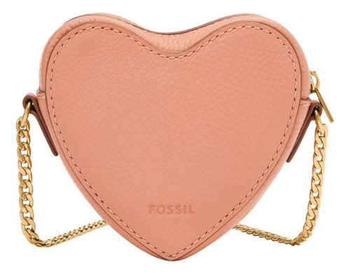 Minicartera Mujer Fossil Vday De Piel Rosa