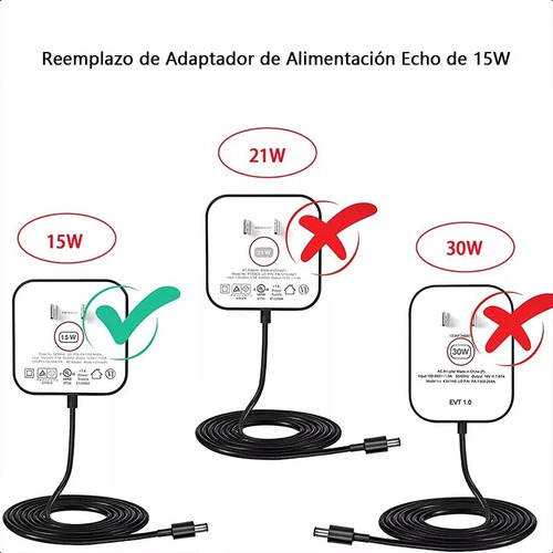 Cargador Adaptador Para Alexa Echo Dot 5ta 4th 3ra Gen Pop