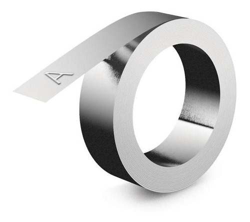 Cinta etiquetadora industrial de aluminio Dymo 31000 sin adhesivo, color plateado