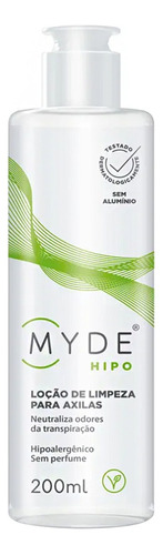 Desodorante líquido Cséros Cosmetics Myde Hipo Loção de Limpeza para Axilas sem fragrância 200 ml