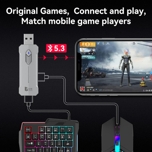 Teclado Y Ratón Para Juegos De Teléfono Teclado Con Reposamu
